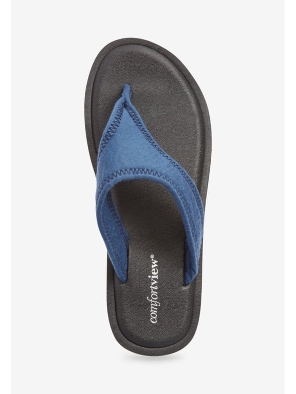 Womenβs comfortview Navy & Black Sandals Size: 10